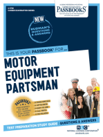 Motor Equipment Partsman: Passbooks Study Guide