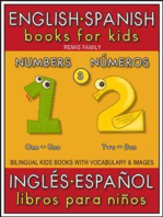 3 - Numbers (Números) - English Spanish Books for Kids (Inglés Español Libros para Niños)