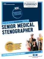 Senior Medical Stenographer: Passbooks Study Guide