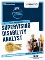Supervising Disability Analyst (IV, V): Passbooks Study Guide