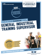 General Industrial Training Supervisor: Passbooks Study Guide