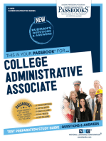 College Administrative Associate: Passbooks Study Guide