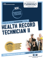 Health Record Technician II: Passbooks Study Guide