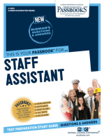 Staff Assistant: Passbooks Study Guide