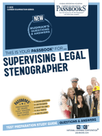 Supervising Legal Stenographer: Passbooks Study Guide