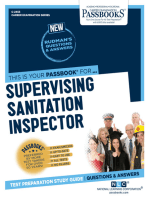 Supervising Sanitation Inspector: Passbooks Study Guide