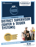 District Supervisor (Water & Sewer Systems): Passbooks Study Guide