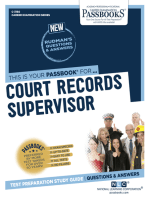 Court Records Supervisor: Passbooks Study Guide