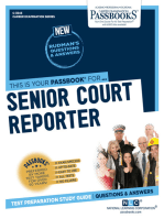 Senior Court Reporter: Passbooks Study Guide