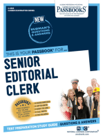 Senior Editorial Clerk: Passbooks Study Guide