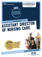 Assistant Director of Nursing Care: Passbooks Study Guide