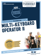 Multi-Keyboard Operator II: Passbooks Study Guide