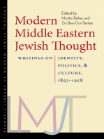 Modern Middle Eastern Jewish Thought: Writings on Identity, Politics, and Culture, 1893–1958