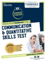 Communication and Quantitative Skills Test: Passbooks Study Guide