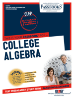 COLLEGE ALGEBRA: Passbooks Study Guide