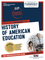 HISTORY OF AMERICAN EDUCATION: Passbooks Study Guide