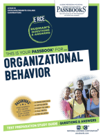 ORGANIZATIONAL BEHAVIOR: Passbooks Study Guide