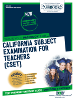 CALIFORNIA SUBJECT EXAMINATION FOR TEACHERS (CSET)