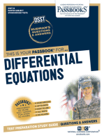DIFFERENTIAL EQUATIONS: Passbooks Study Guide