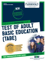 TEST OF ADULT BASIC EDUCATION (TABE): Passbooks Study Guide