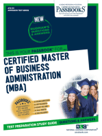 CERTIFIED MASTER OF BUSINESS ADMINISTRATION (MBA): Passbooks Study Guide
