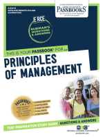 PRINCIPLES OF MANAGEMENT: Passbooks Study Guide