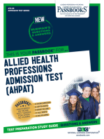 ALLIED HEALTH PROFESSIONS ADMISSION TEST (AHPAT): Passbooks Study Guide