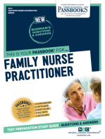 FAMILY NURSE PRACTITIONER: Passbooks Study Guide