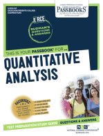 Quantitative Analysis: Passbooks Study Guide