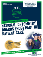 NATIONAL OPTOMETRY BOARDS (NOB) Part III PATIENT CARE: Passbooks Study Guide