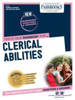 CLERICAL ABILITIES: Passbooks Study Guide