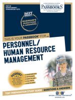 PERSONNEL/HUMAN RESOURCE MANAGEMENT: Passbooks Study Guide