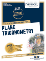 PLANE TRIGONOMETRY: Passbooks Study Guide