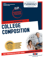 COLLEGE COMPOSITION (FRESHMAN): Passbooks Study Guide