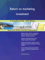 Return on marketing investment A Complete Guide - 2019 Edition