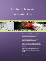 Doctor of Business Administration A Complete Guide - 2019 Edition