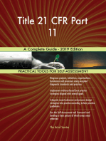 Title 21 CFR Part 11 A Complete Guide - 2019 Edition