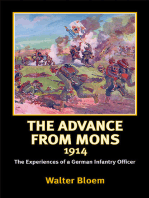Advance from Mons 1914: The Experiences of a German Infantry Officer