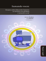 Sumando voces: Ensayos sobre Educación Superior en términos de igualdad e inclusión social