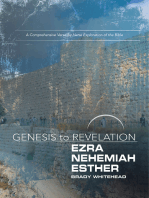 Genesis to Revelation: Ezra, Nehemiah, Esther Participant Book: A Comprehensive Verse-by-Verse Exploration of the Bible