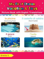 My First Italian Vacation & Toys Picture Book with English Translations