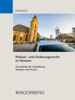 Polizei- und Ordnungsrecht in Hessen: Grundzüge für Ausbildung, Studium und Praxis