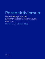 Perspektivismus: Neue Beiträge aus der Erkenntnistheorie, Hermeneutik und Ethik