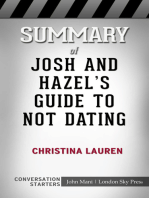 Summary of Josh and Hazel's Guide to Not Dating: Conversation Starters