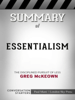 Summary of Essentialism: The Disciplined Pursuit of Less: Busy Readers Conversation Starters