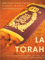 La Torah (édition revue et corrigée, précédée d'une introduction et de conseils de lecture de Zadoc Kahn): Les cinq premiers livres de la Bible hébraïque (texte intégral)