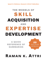 The Models of Skill Acquisition and Expertise Development: A Quick Reference of Summaries