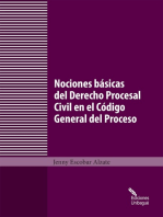 Nociones básicas del Derecho Procesal Civil en el Código General del Proceso