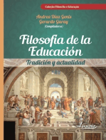 Filosofía de la educación: tradición y actualidad