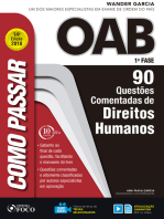 Como passar na OAB 1ª Fase: direitos humanos: 90 questões comentadas